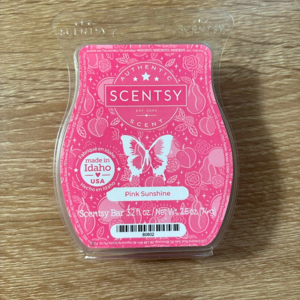 Scentsy Pink Sunshine Fragrance Wax Bar New